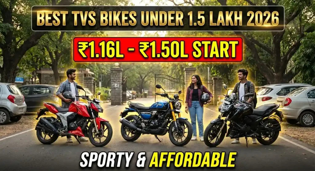 Best TVS Bikes Under 1.5 Lakh  Mileage Design  2026 