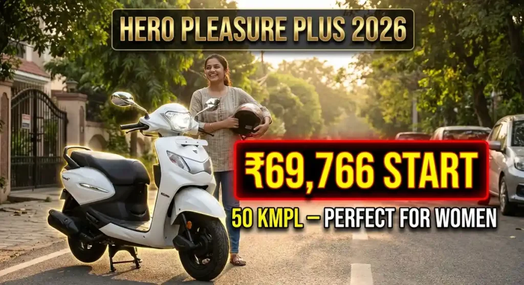 Hero Pleasure Plus Mileage design 2026