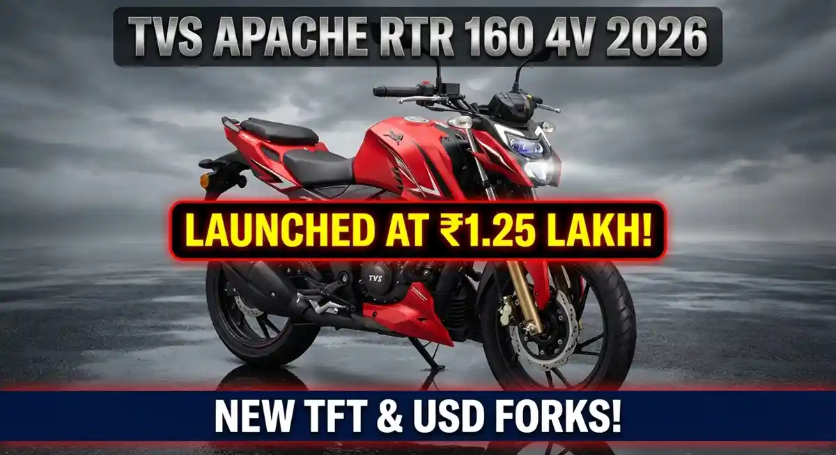 TVS Apache RTR 160 Launched 2026