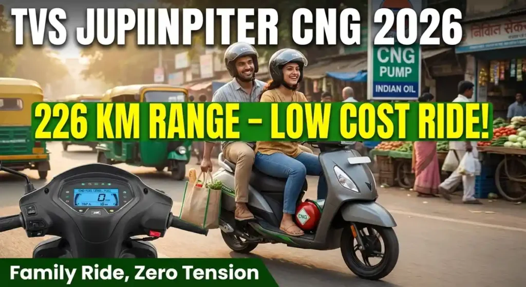 TVS Jupiter CNG Price Features mileage 2026