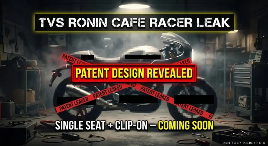 TVS Ronin Cafe Race Patent leak