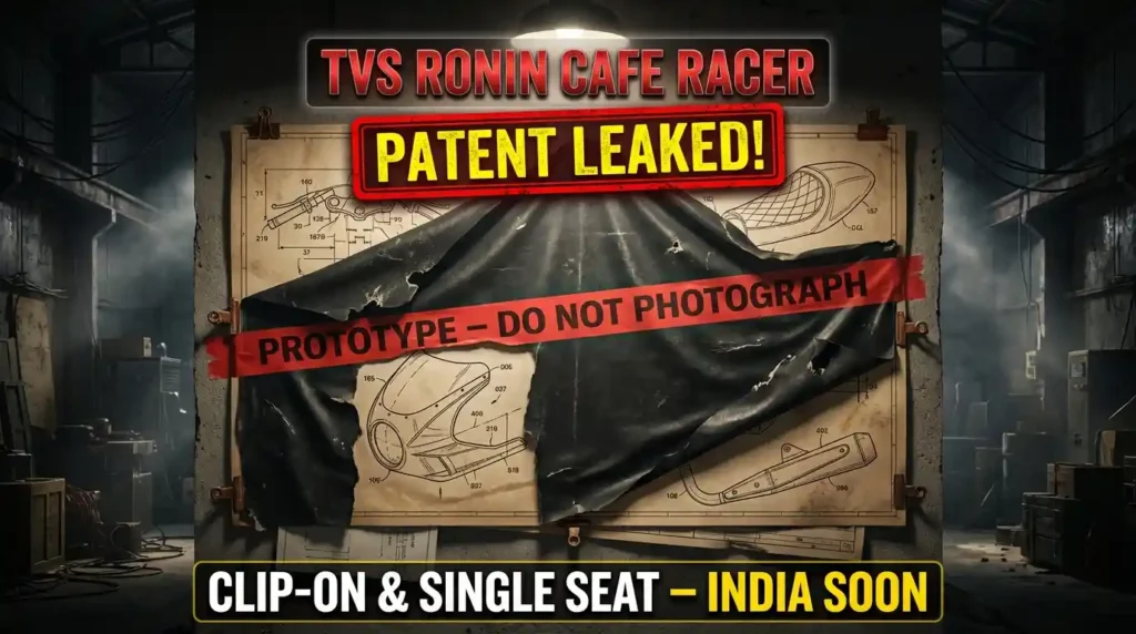 TVS Ronin Cafe Race Patent leak Price Features
