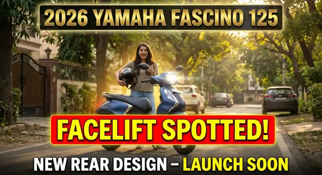 Yamaha Fascino 125 facelift 2026 design 